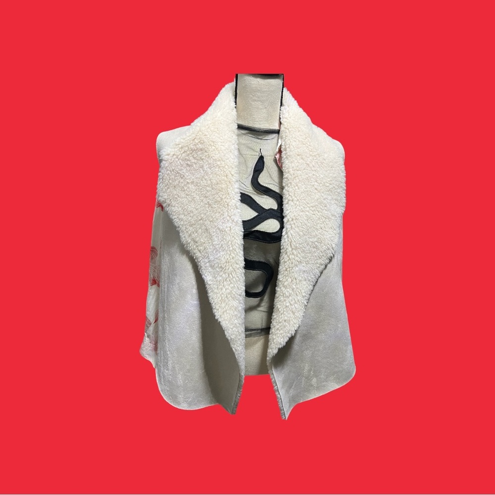 Chelsea and Theodore shearling vest